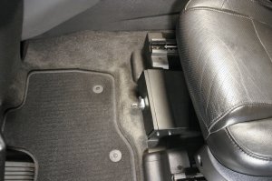 Ford Police Interceptor Underseat Drawer - Front - Tuffy Products - Standard Key - Black - `11-`24